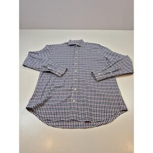 Twillory Shirt Mens 16 34/35 Multicolor Check Tailored Fit Button Down